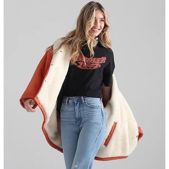 Wrangler Oversized Reversible Jacket Size XS/ Néw No Tags - Picture 4 of 6
